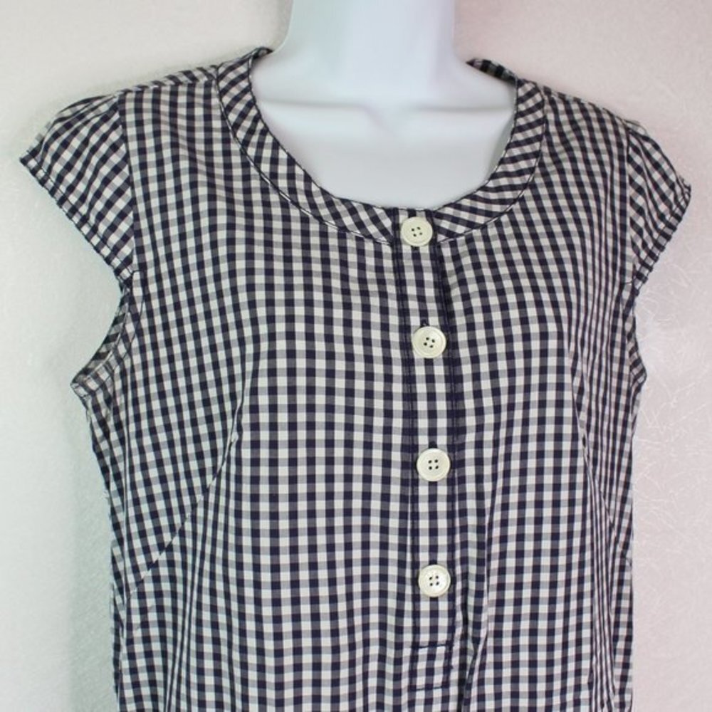J. Crew Black White Gingham Drawstring Wai… - Picture 10 of 13